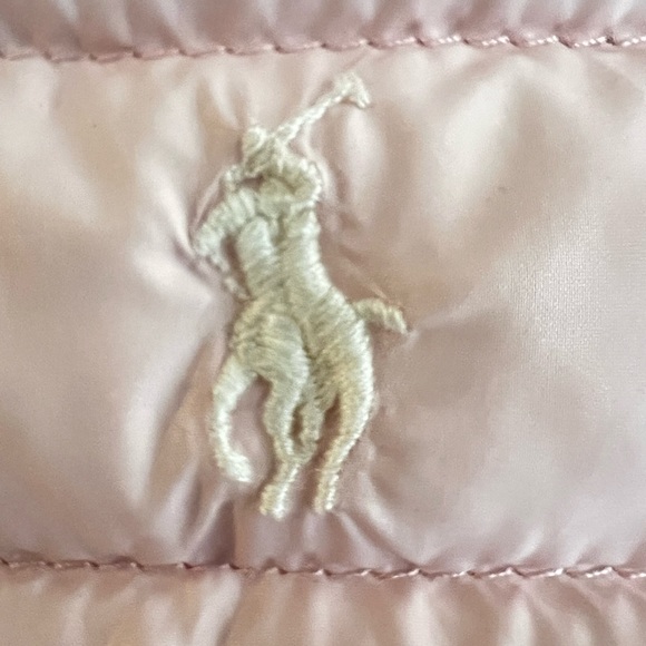 Ralph Lauren Infant Soft Pink Insulated Puffer Jacket Size 6 Months EUC - Picture 3 of 8